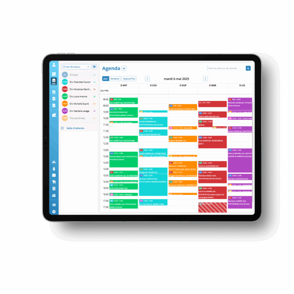Module Agenda de dr.veto Cloud